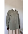 Cepli Kadın Tencel Gömlek - Haki