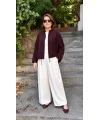 Bordo Rahat Kesim Ceket