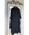 Beyza Senil Büyük Beden Ferace - Siyah