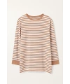 Çizgili Tunik - Camel