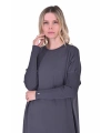 İNVEE 5747 Antrasit Triko Elbise