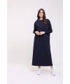 İNVEE 5747 Lacivert Triko Elbise