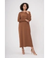 İNVEE 5747 Toprak Triko Elbise