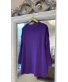 İNVEE 5879 Triko Tunik - Mor