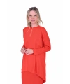 İNVEE 6143 Triko/Kumaş Tunik - Oranj
