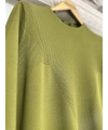 İNVEE 6222 Triko Tunik - Yağ Yeşili