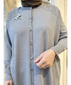 İNVEE 6283 Gri Yusufçuk Hırka