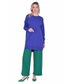İNVEE 6367 Morcivert Triko Tunik