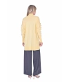 İNVEE 6705 Yün Karışımlı Sarı Triko Tunik