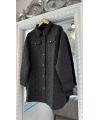 İNVEE 6827 Kapitone Siyah Ceket