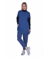 İNVEE 6862 İndigo Triko Tunik