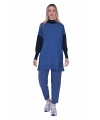 İNVEE 6862 İndigo Triko Tunik