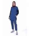 İNVEE 6862 İndigo Triko Tunik