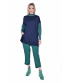 İNVEE 6862 Lacivert Triko Tunik