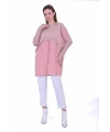 INVEE 6883 Kumaş/Triko Pudra Tunik