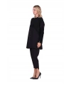 INVEE 6883 Kumaş/Triko Siyah Tunik