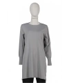 İNVEE 6911 Gri Triko Tunik
