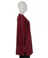 İNVEE 6911 Bordo Triko Tunik