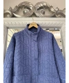 İNVEE 6913 İndigo Kapitone Ceket