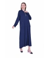 İNVEE 6937 İki İplik Lacivert Elbise