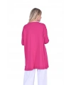 İNVEE 6976 Triko Tunik - Fuşya