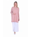 İNVEE 6976 Triko Tunik - Pudra