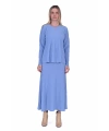 İNVEE 6985 Mavi Triko Tunik