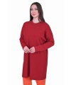 İNVEE 7014 Triko Tunik - Bordo