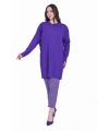 İNVEE 7014 Triko Tunik - Mor