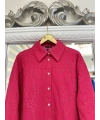 İNVEE 7019 Delik İşi Fuşya Gömlek