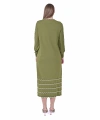 İNVEE 7030 Yeşil Triko Elbise