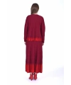İNVEE 7034 İki Renkli Triko Takım - Bordo
