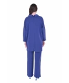İNVEE 7046 Yakası Taş Detaylı Modal Takım - İndigo