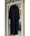 İNVEE 7057 Modal Kumaş Uzun Gömlek/Kap - Siyah