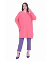İNVEE 7059 Pembe Triko Tunik