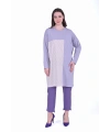 İNVEE 7062 Taş Baskılı Triko Tunik - Lila