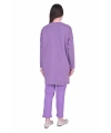 İNVEE 7062 Taş Baskılı Triko Tunik - Mor