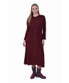 İNVEE 7073 Yün Karışımlı Hırka - Bordo