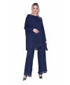İNVEE 7078 Dantelli Takım - Lacivert