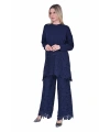 İNVEE 7078 Dantelli Takım - Lacivert