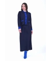 İNVEE 7080 Yün Karışımlı Triko Takım - Lacivert