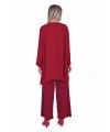 İNVEE 7104 Rahat Kalıp Caz Tunik - Bordo