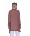 İNVEE 7104 Rahat Kalıp Caz Tunik - Kahve