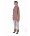 İNVEE 7104 Rahat Kalıp Caz Tunik - Camel
