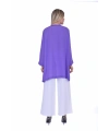İNVEE 7104 Rahat Kalıp Caz Tunik - Mor