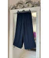 Sentez Arkası Lastikli Kumaş Pantolon - Lacivert