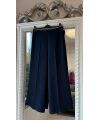 Sentez Arkası Lastikli Kumaş Pantolon - Lacivert