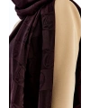 VALENTİNO ORLANDİ Alia Dama Desen Şal - Bordo