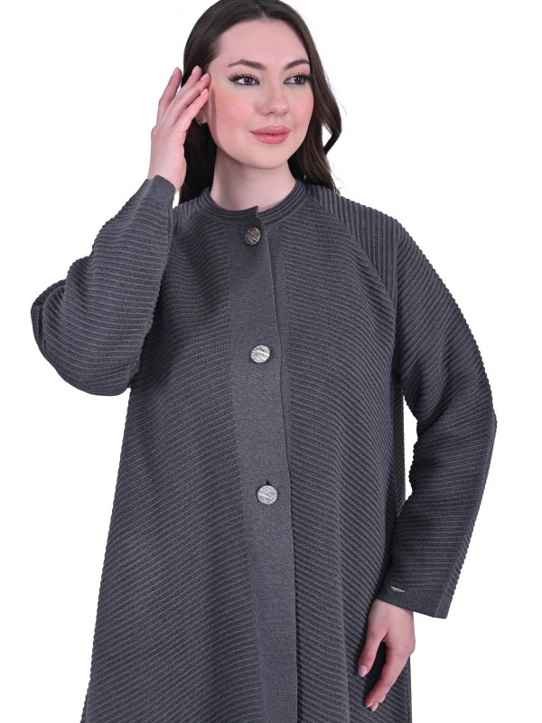 İNVEE 6866 Yün Karışımlı Antrasit Kap