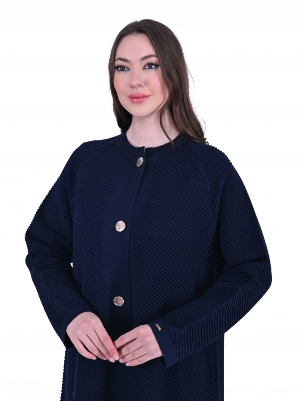 İNVEE 6866 Yün Karışımlı Lacivert Kap